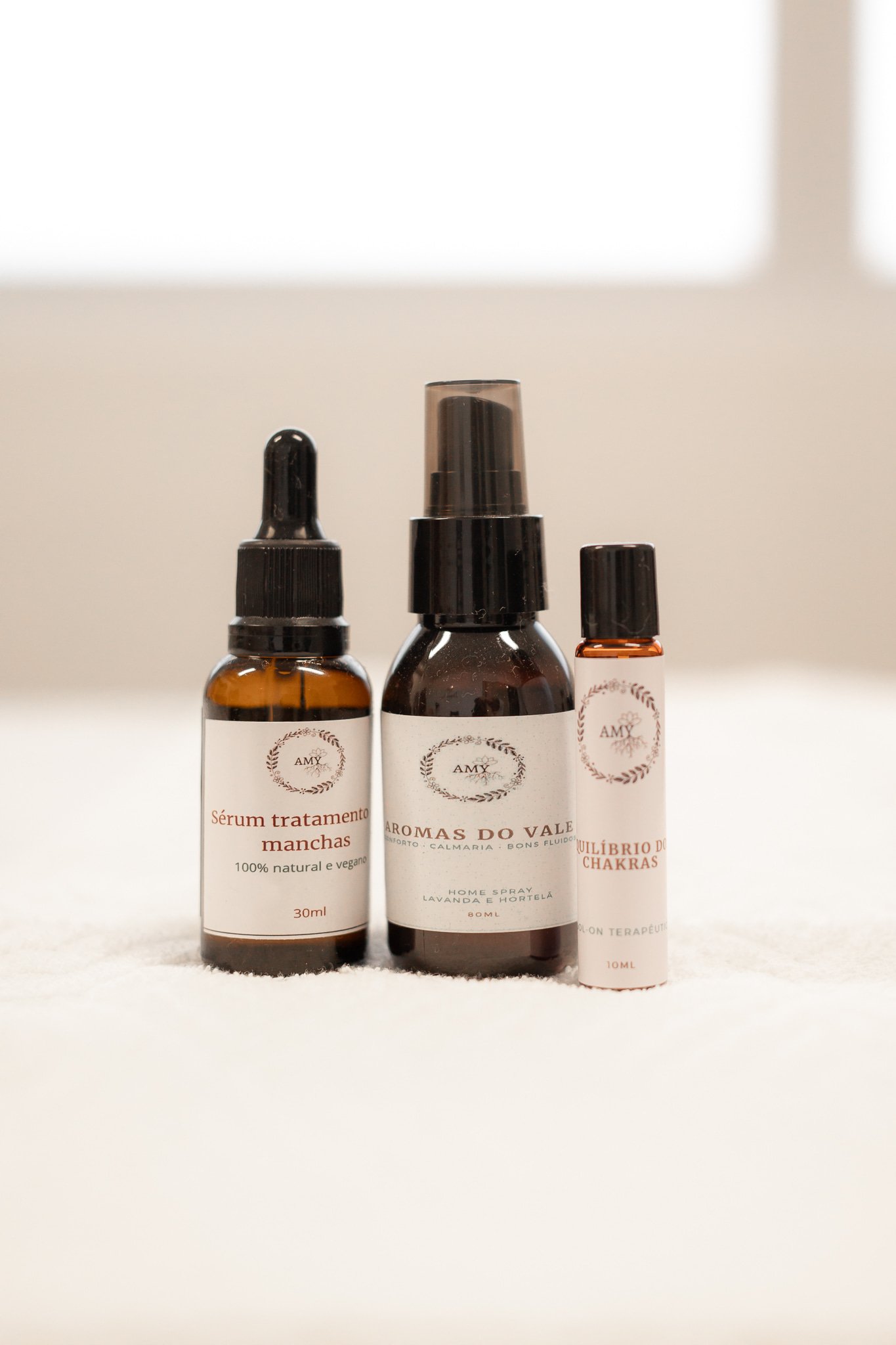 Produtos botânicos artesanais da Amy-se